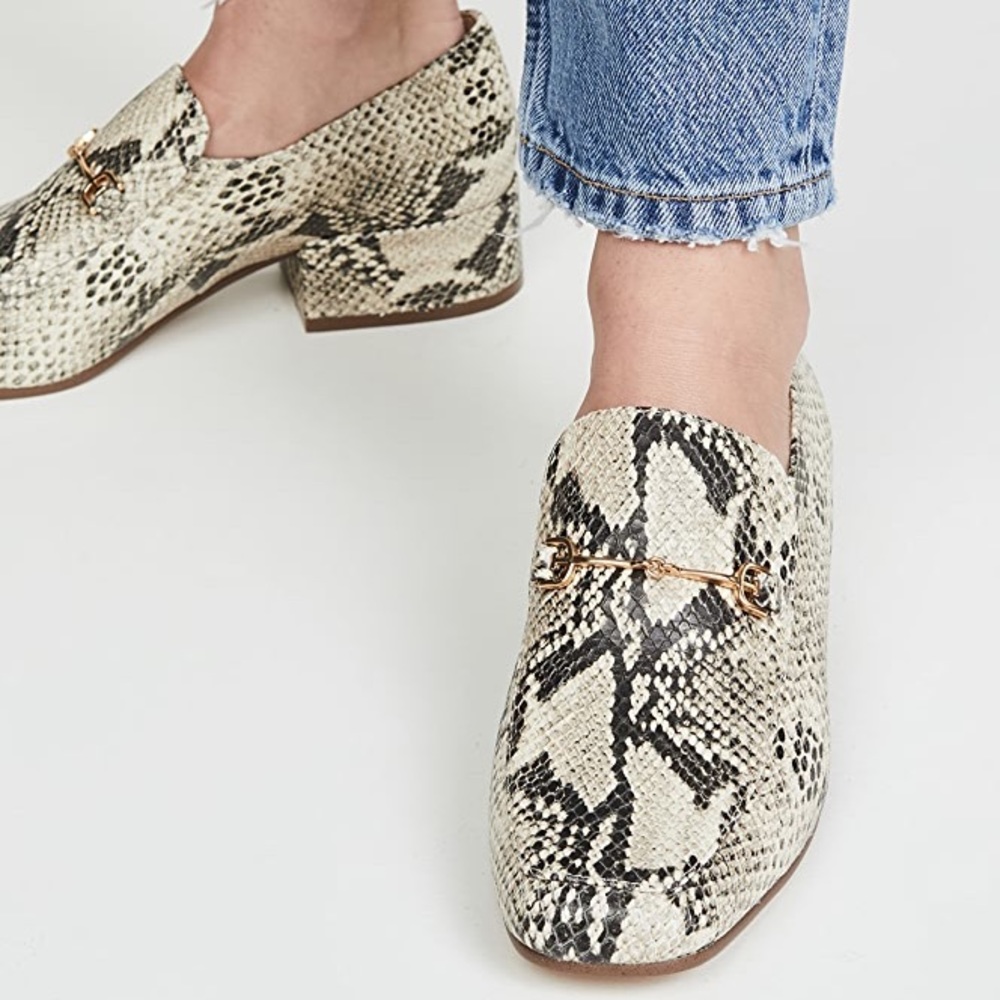 New Sam Edelman Jamille snake-embossed Loafers - Picture 2 of 10